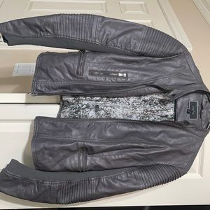 Le chateau faux but fab leather jacket